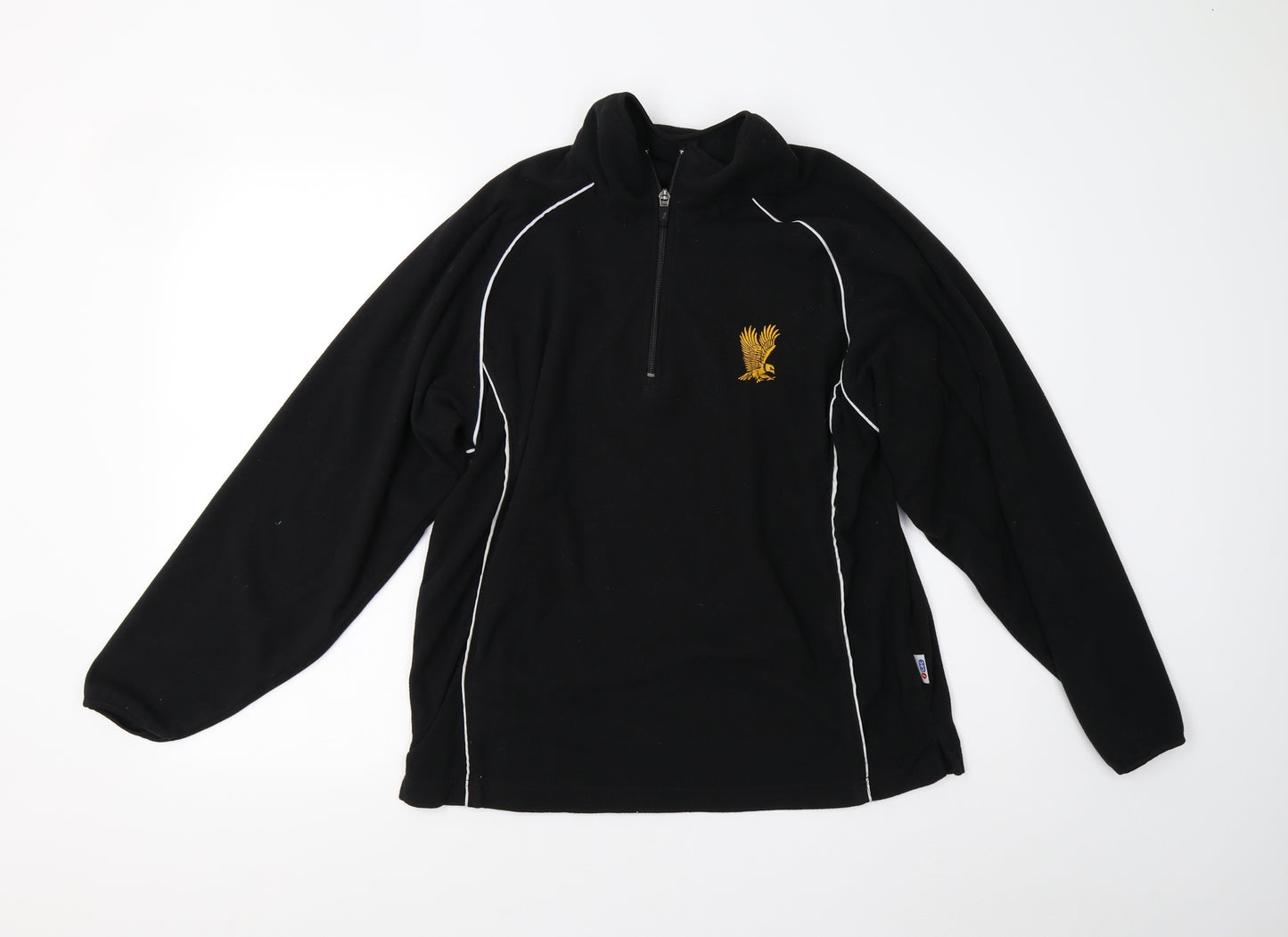 Sportswear International Womens Black  Fleece Henley Jumper Size 6