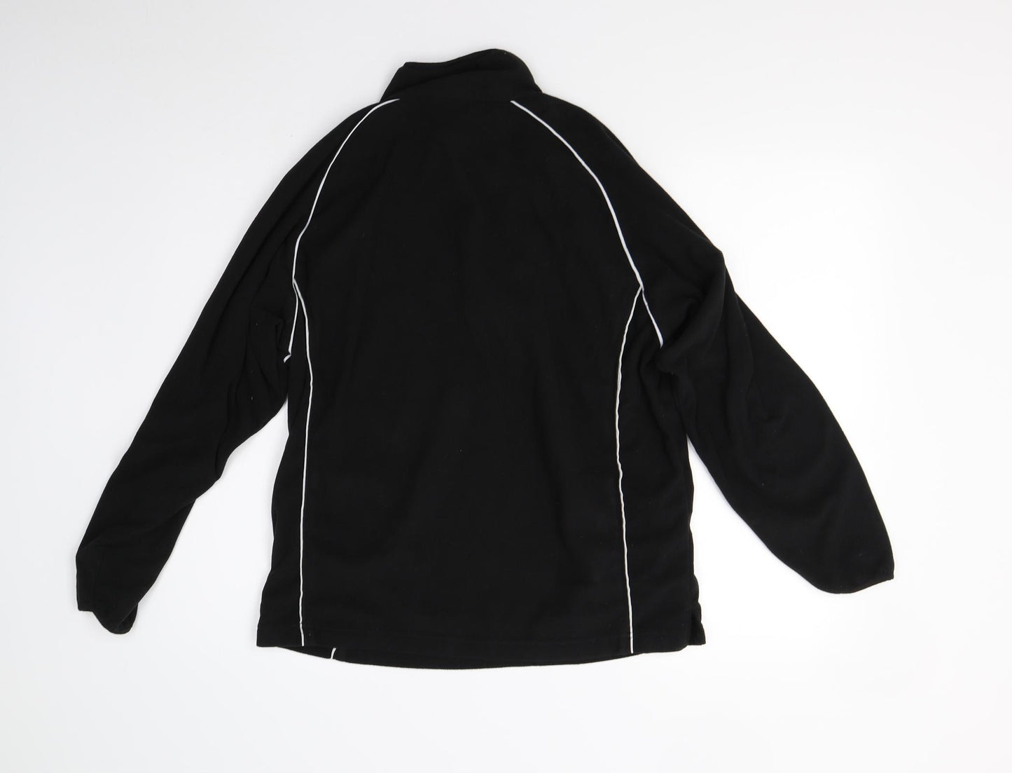 Sportswear International Womens Black  Fleece Henley Jumper Size 6