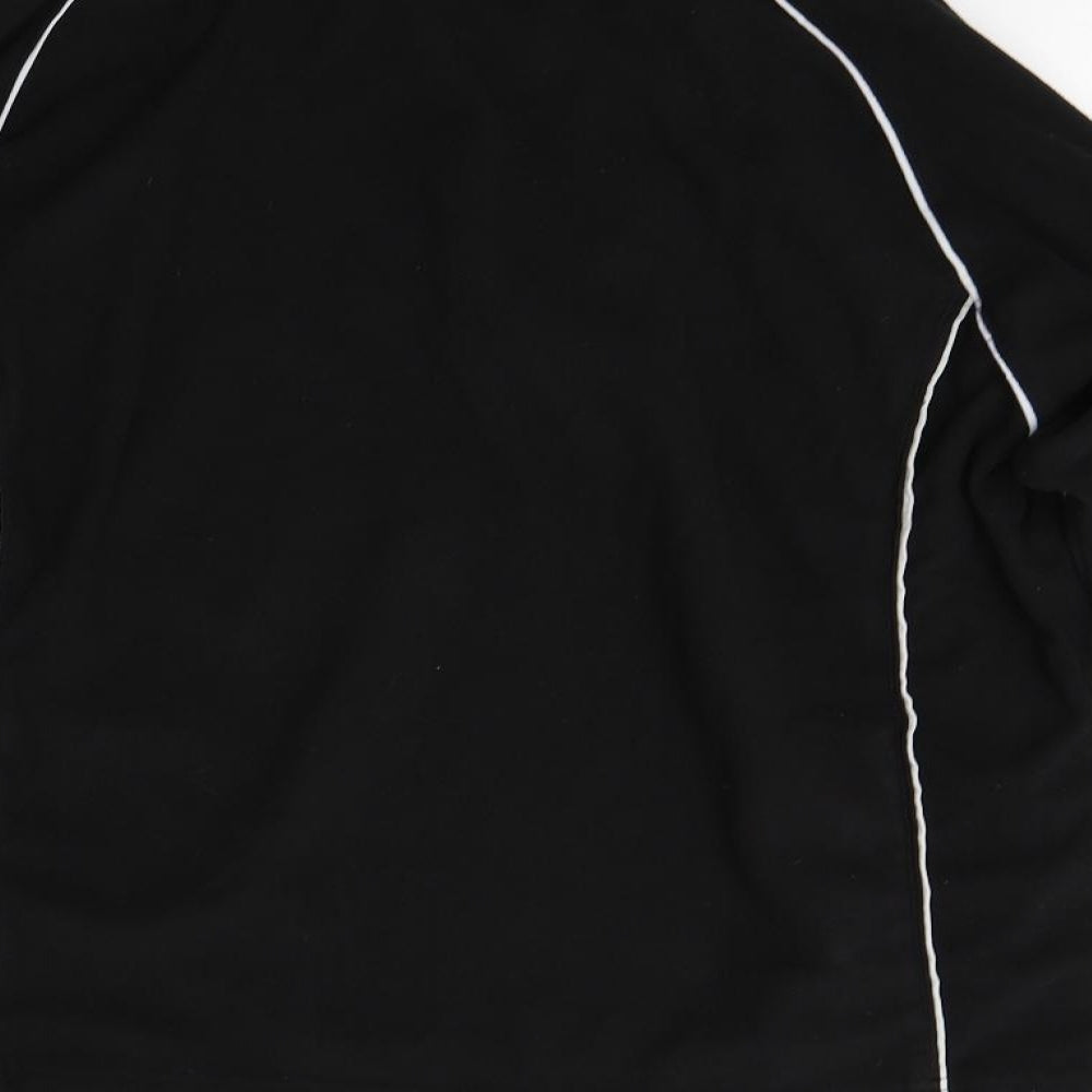 Sportswear International Womens Black  Fleece Henley Jumper Size 6