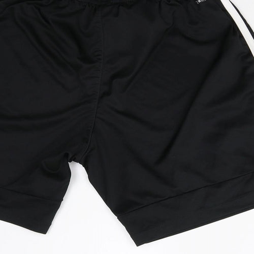 adidas Boys Black   Sweat Shorts Size 13-14 Years