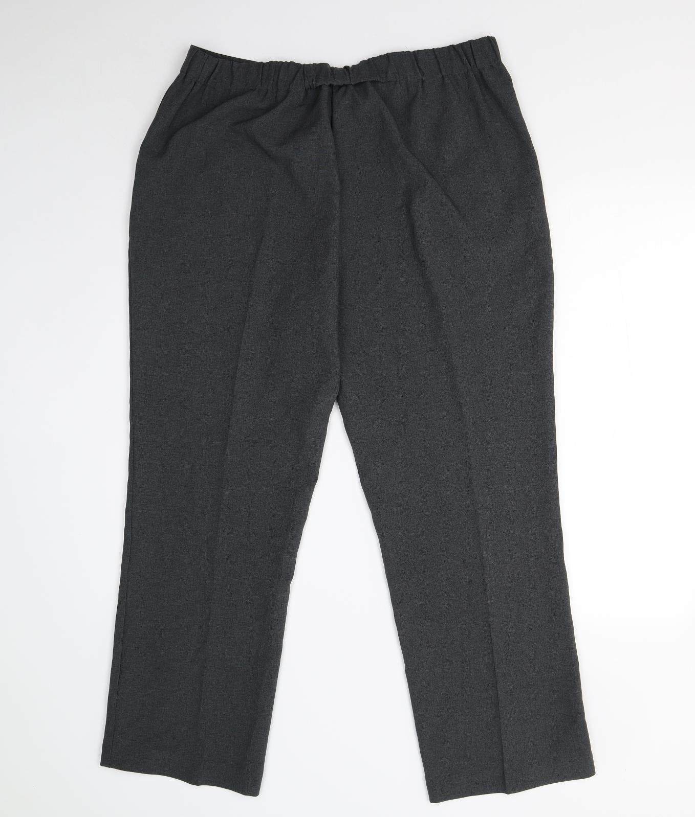 Preworn Womens Grey   Trousers  Size 16 L27 in