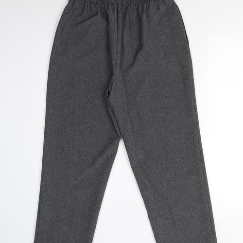 BM Collection Womens Grey   Trousers  Size 12 L25 in