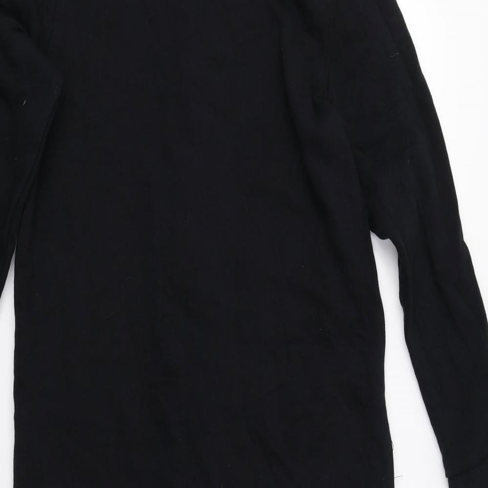 George Boys Black Solid   One Piece Size 10-11 Years  - Skeleton