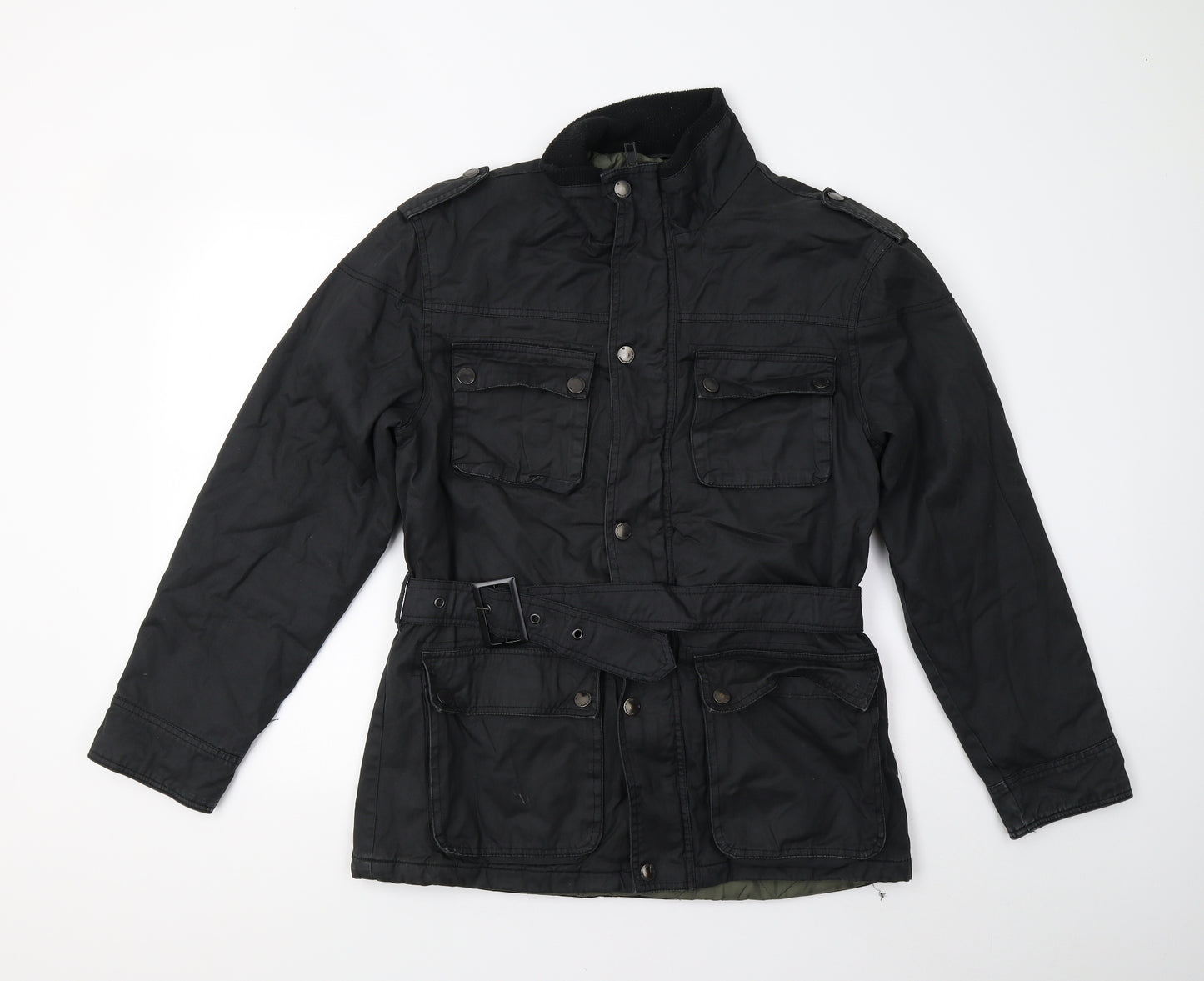 Matalan Mens Black   Overcoat Coat Size M