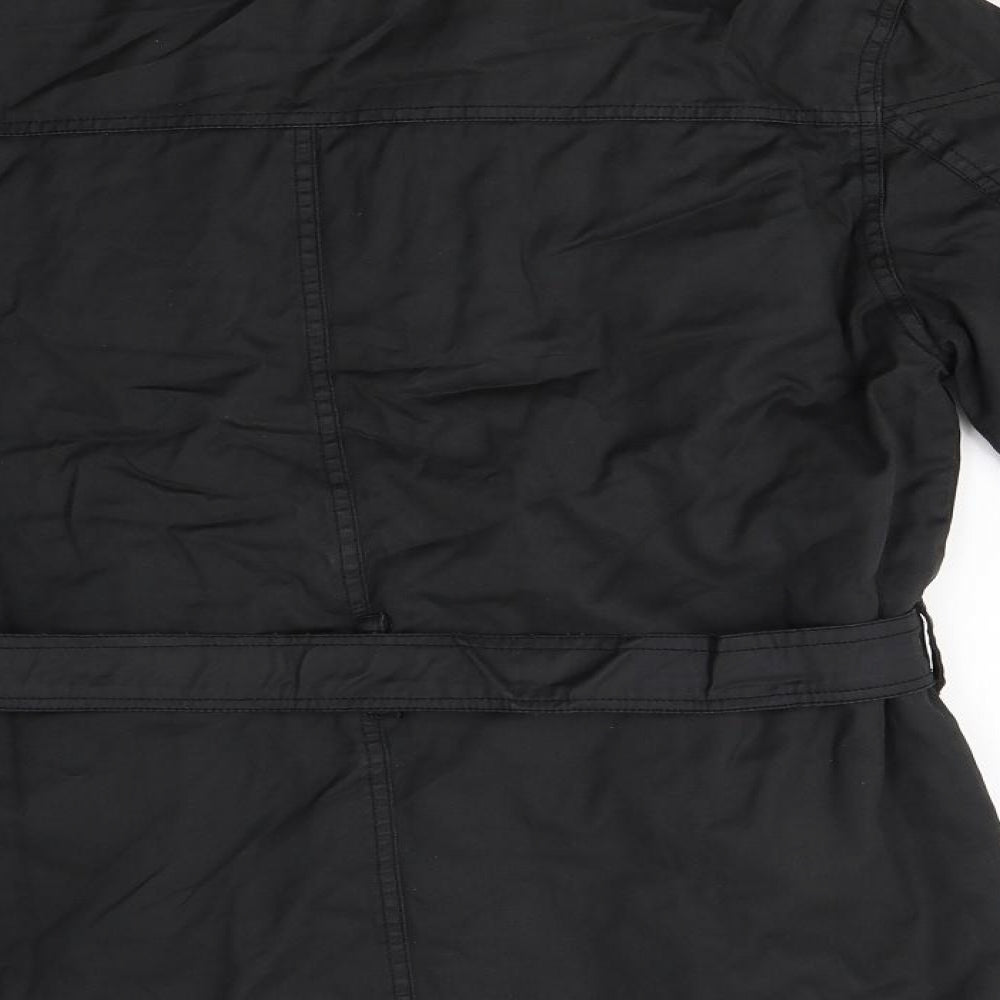 Matalan Mens Black   Overcoat Coat Size M