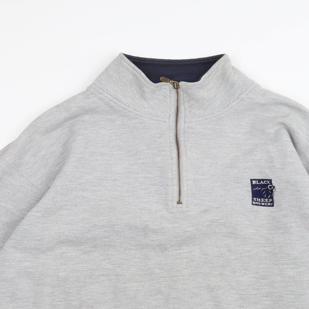 JERZEES Mens Grey   Pullover Jumper Size L