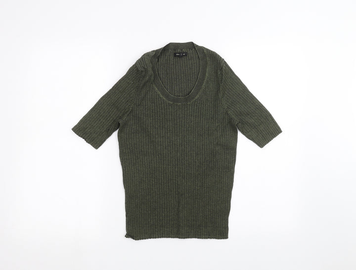 River Island Womens Green Basic T-Shirt Size 14