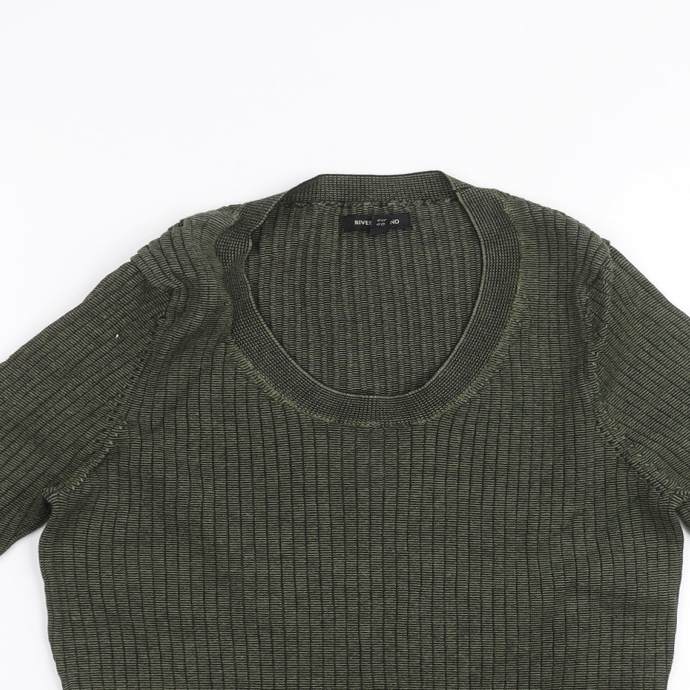 River Island Womens Green   Basic T-Shirt Size 14