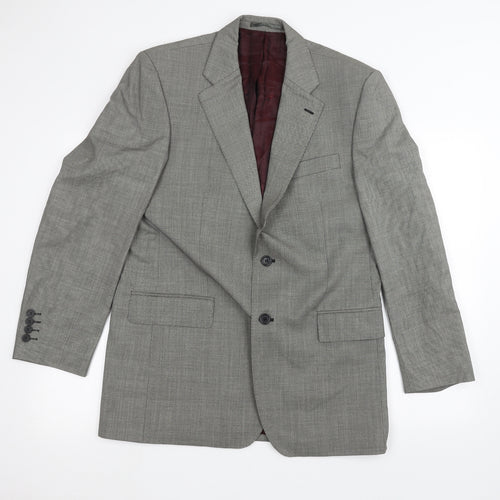 chester Mens Grey   Jacket Suit Jacket Size 40