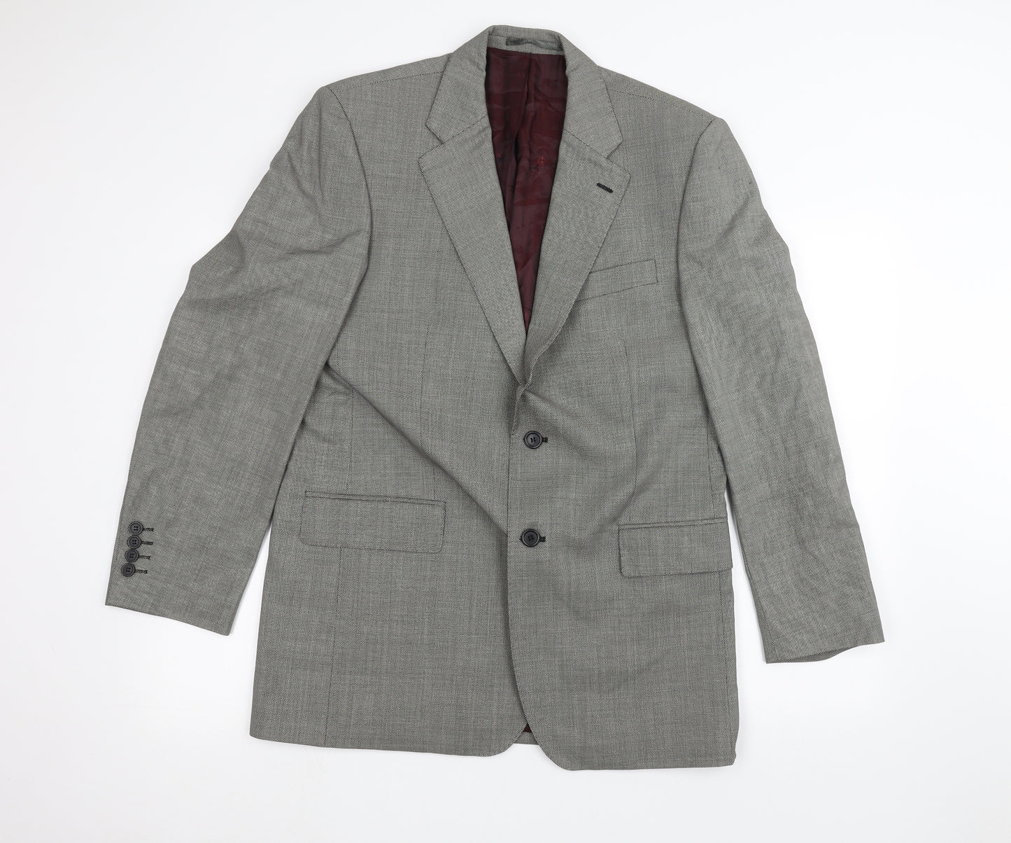 chester Mens Grey   Jacket Suit Jacket Size 40