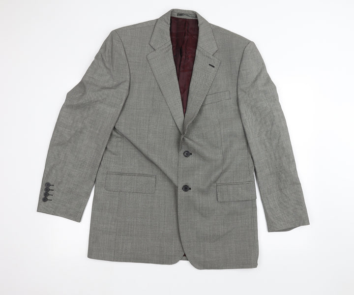 chester Mens Grey   Jacket Suit Jacket Size 40
