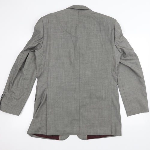 chester Mens Grey   Jacket Suit Jacket Size 40
