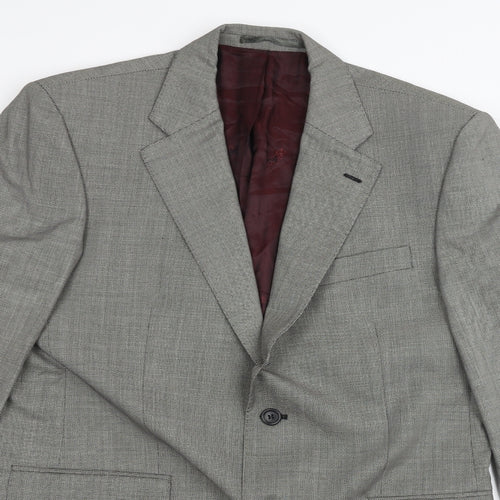 chester Mens Grey   Jacket Suit Jacket Size 40