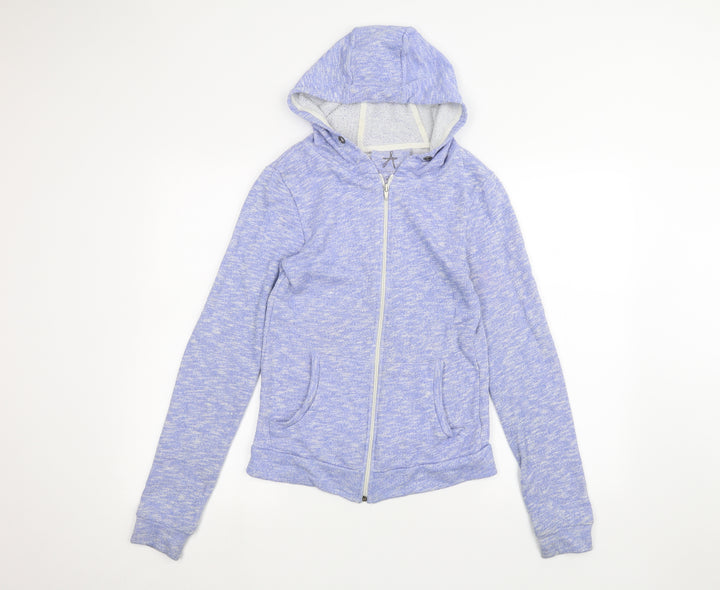 Atmosphere Womens Blue Full Zip Hoodie Size 8