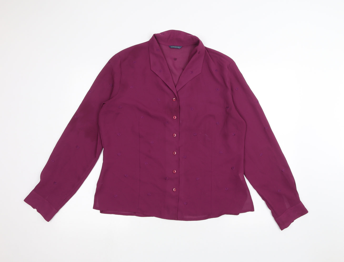 Debinhams Womens Purple   Cardigan Jumper Size 16