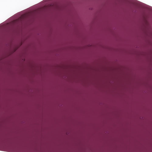 Debinhams Womens Purple   Cardigan Jumper Size 16