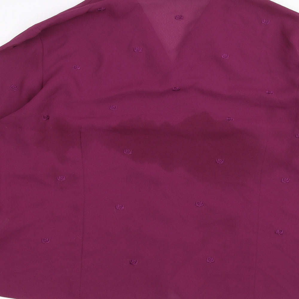 Debinhams Womens Purple   Cardigan Jumper Size 16