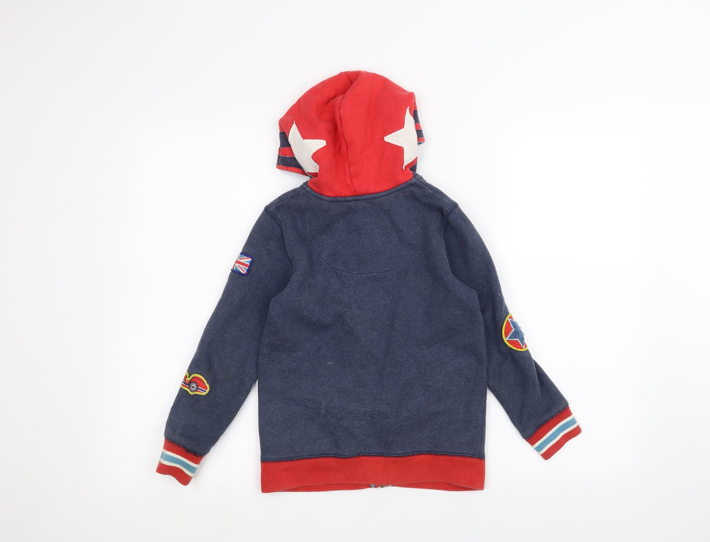 Mini Boden Boys Blue   Full Zip Hoodie Size 6-7 Years
