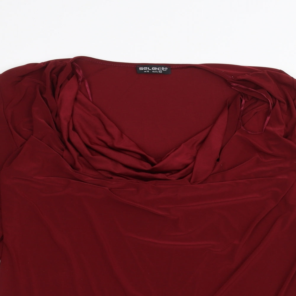 Select Womens Red   Basic T-Shirt Size 14