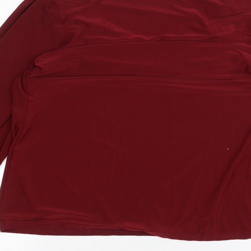 Select Womens Red   Basic T-Shirt Size 14