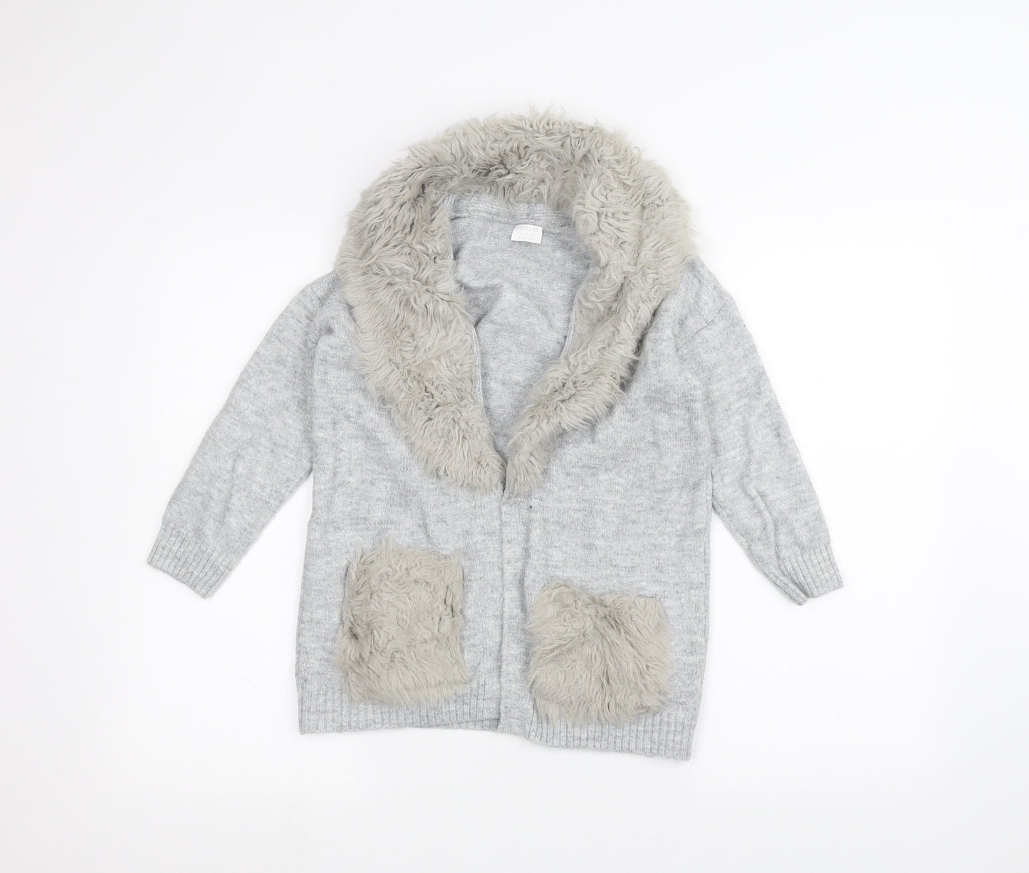 F&F Girls Grey   Jacket Coatigan Size 11-12 Years