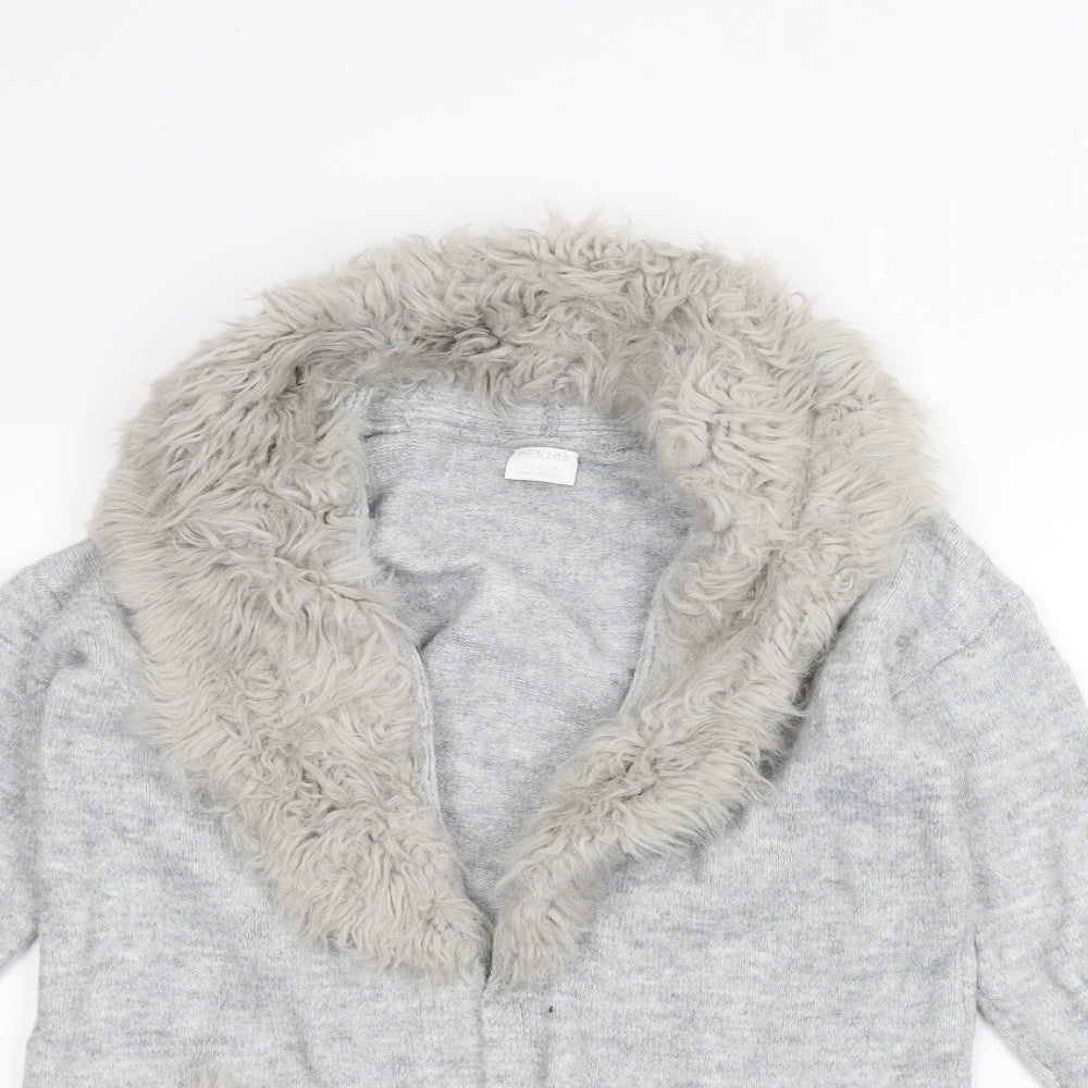 F&F Girls Grey   Jacket Coatigan Size 11-12 Years