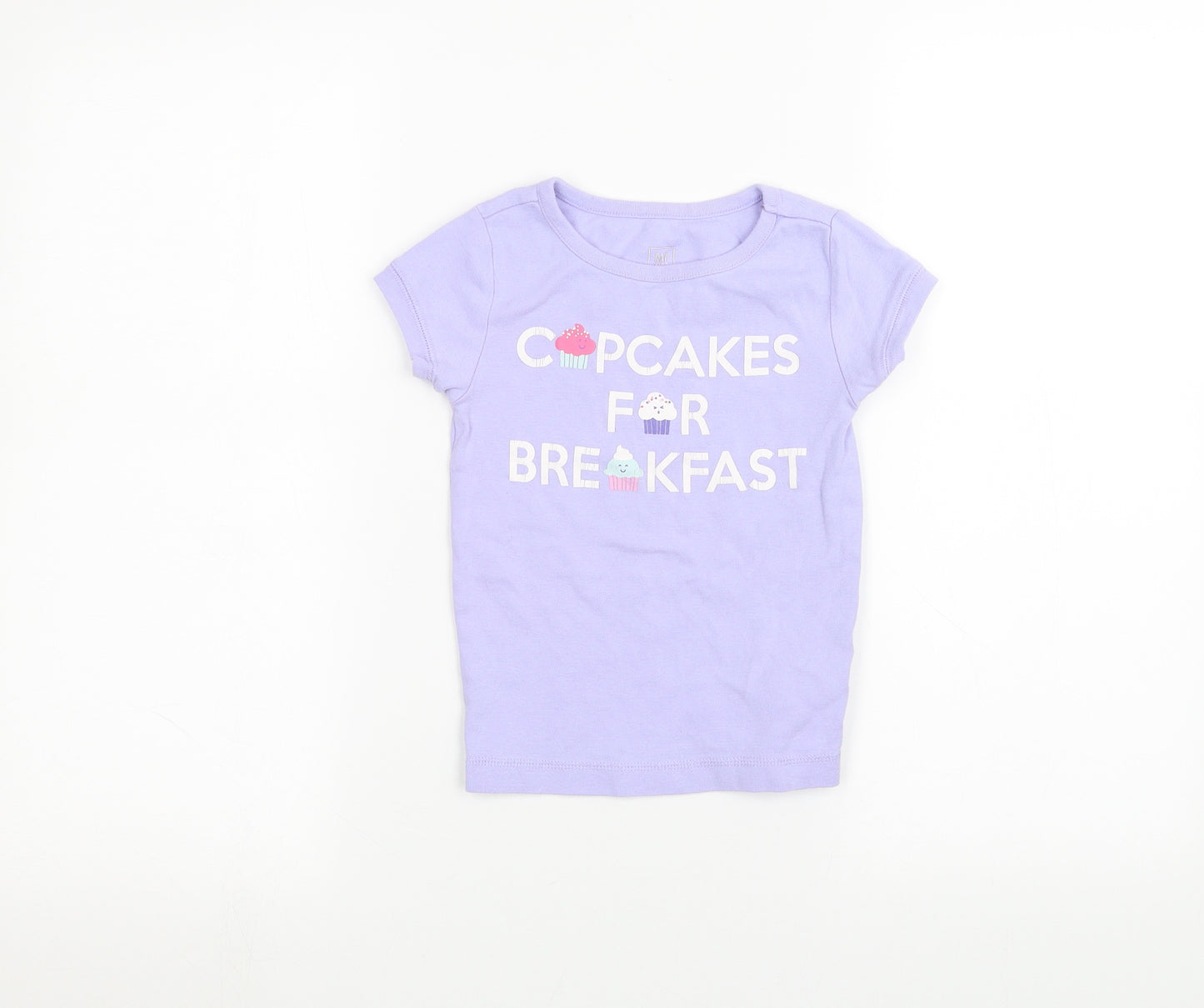Gap Girls Purple   Basic T-Shirt Size 6 Years
