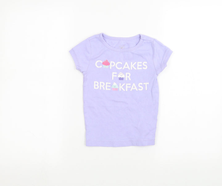 Gap Girls Purple   Basic T-Shirt Size 6 Years