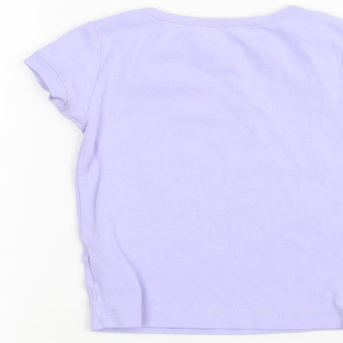 Gap Girls Purple   Basic T-Shirt Size 6 Years