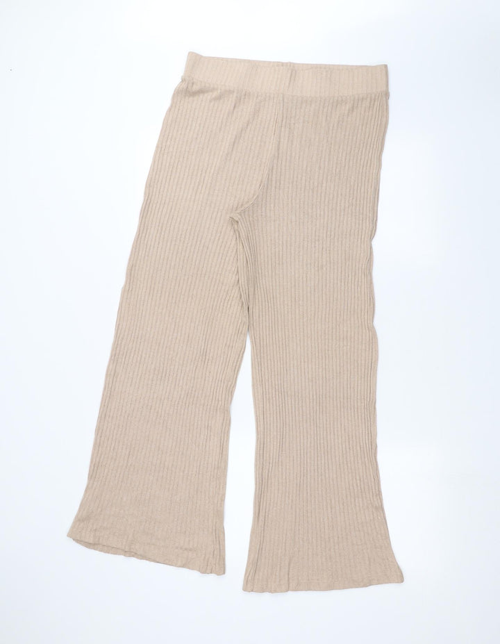 New Look Womens Beige Trousers Size L L28 in
