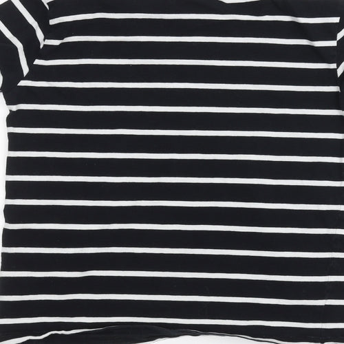 NEXT Girls White Striped  Basic T-Shirt Size 10 Years