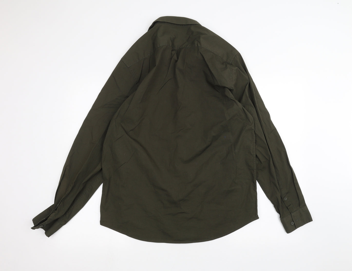Primark Mens Green    Dress Shirt Size L