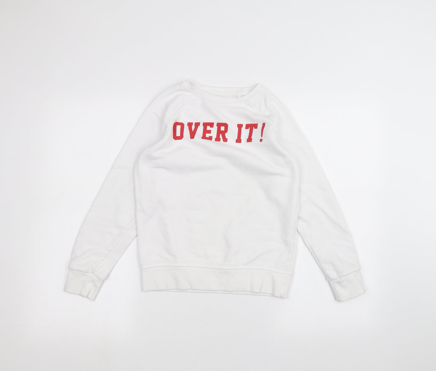 Primark Girls White   Pullover Jumper Size 11-12 Years