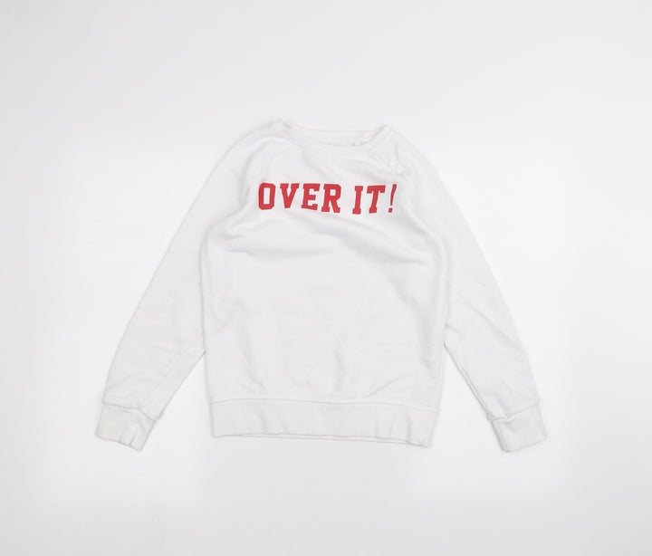 Primark Girls White   Pullover Jumper Size 11-12 Years