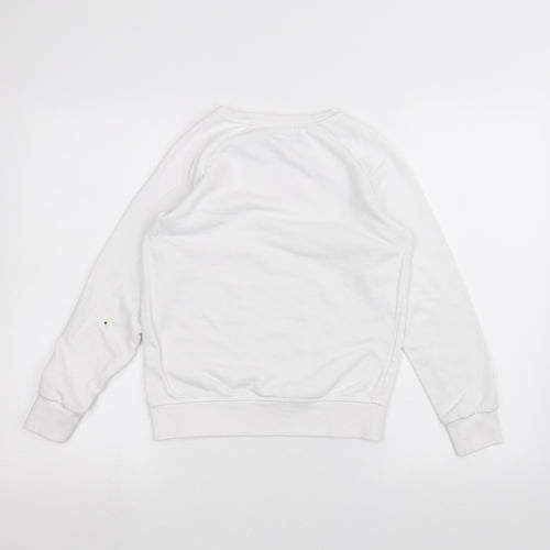 Primark Girls White   Pullover Jumper Size 11-12 Years