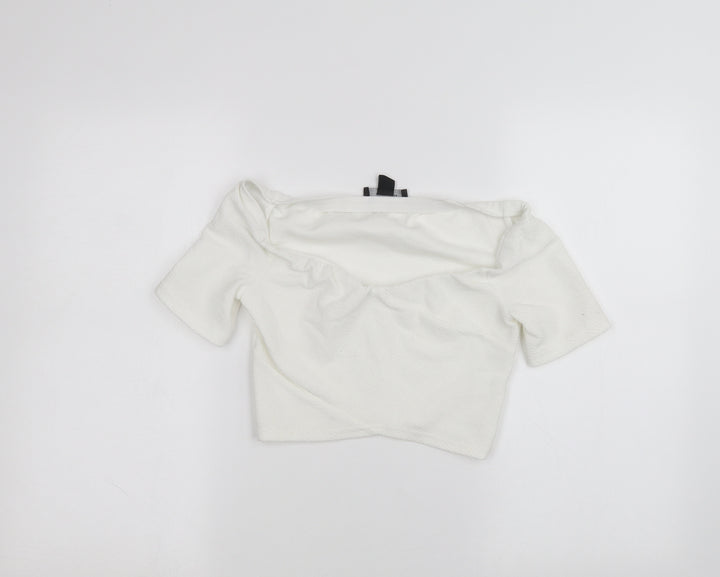 Atmosphere Womens White Basic T-Shirt Size 12