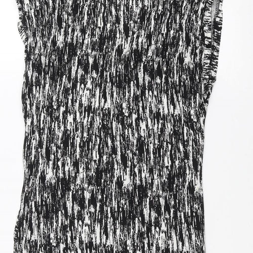 Peacocks Womens Black   Basic T-Shirt Size 16