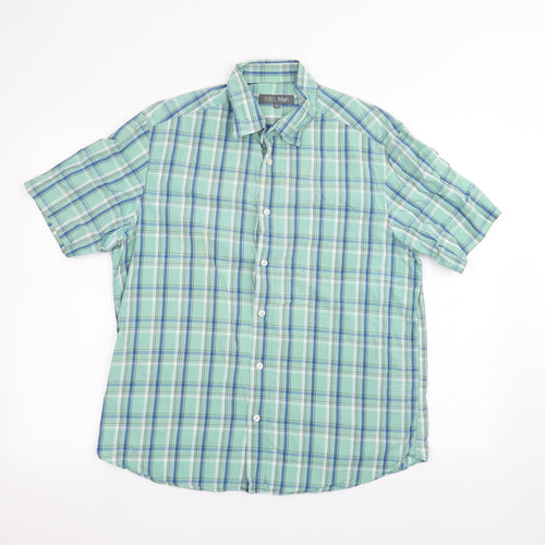 Marks and Spencer Mens Green    Dress Shirt Size M