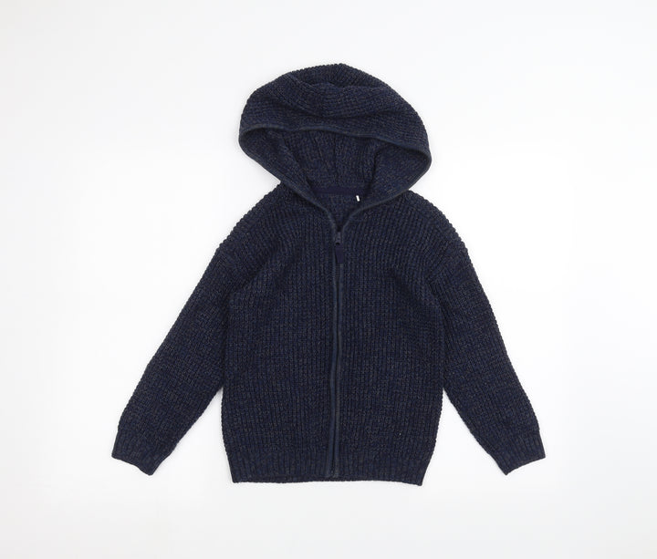 Mini Club Boys Blue   Full Zip Hoodie Size 5-6 Years