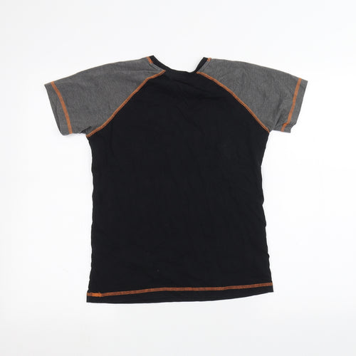 Matalan Boys Black   Basic T-Shirt Size 11 Years
