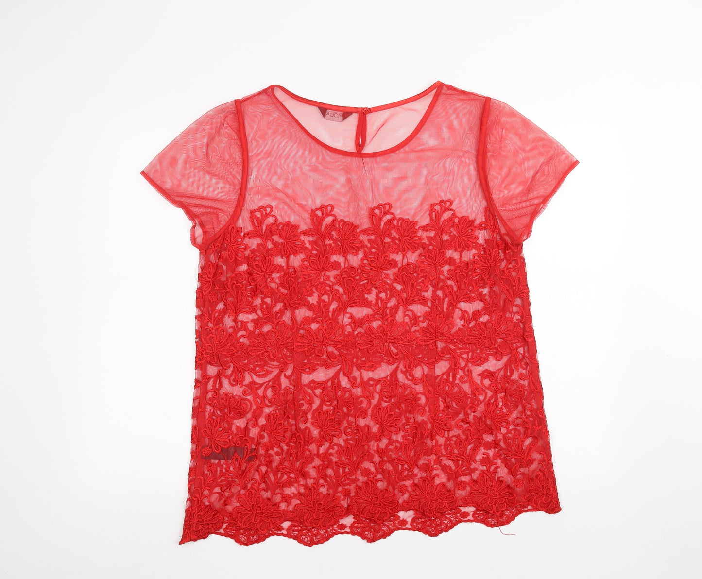 George Womens Red   Basic T-Shirt Size 18