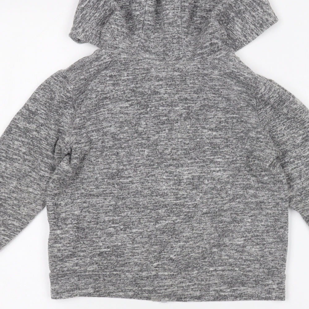 F&F Girls Grey   Full Zip Hoodie Size 3-4 Years