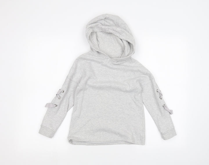 NEXT Girls Grey   Pullover Hoodie Size 6 Years
