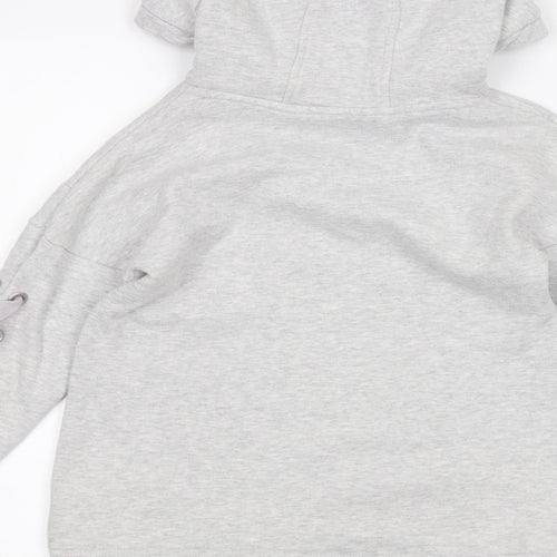 NEXT Girls Grey   Pullover Hoodie Size 6 Years