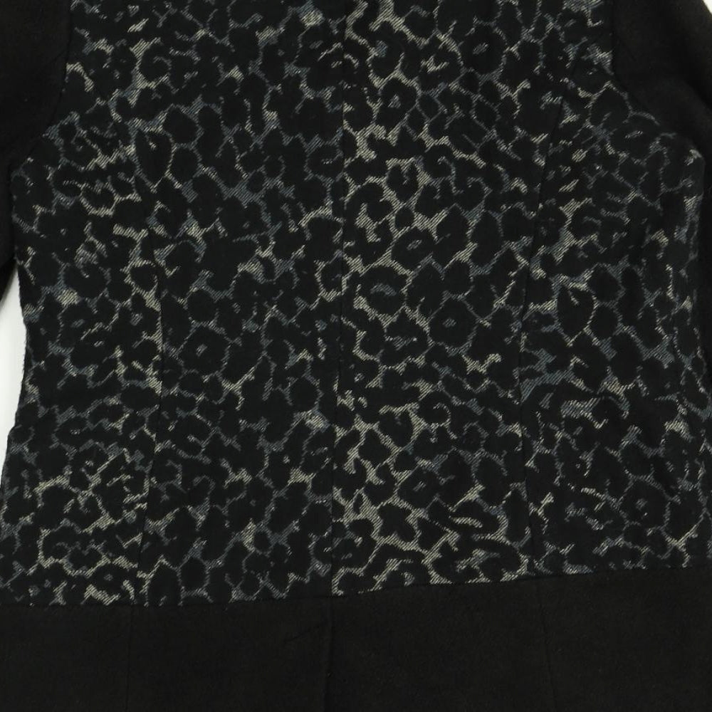 F&F Womens Multicoloured Animal Print  Overcoat Coat Size 12