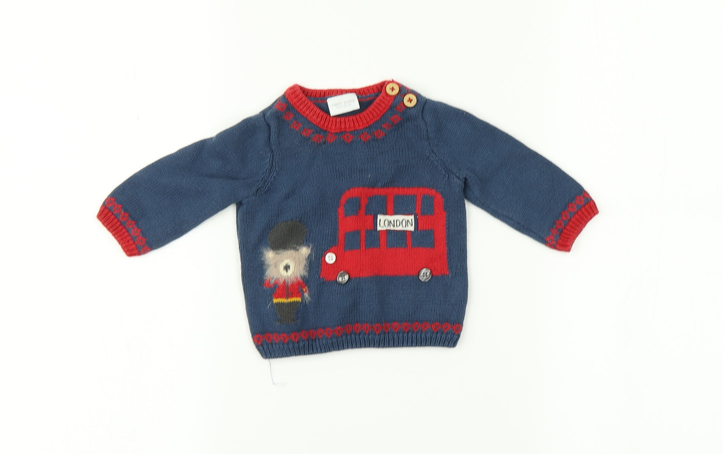 NEXT Baby Multicoloured   Pullover Jumper Size 0-3 Months  - London