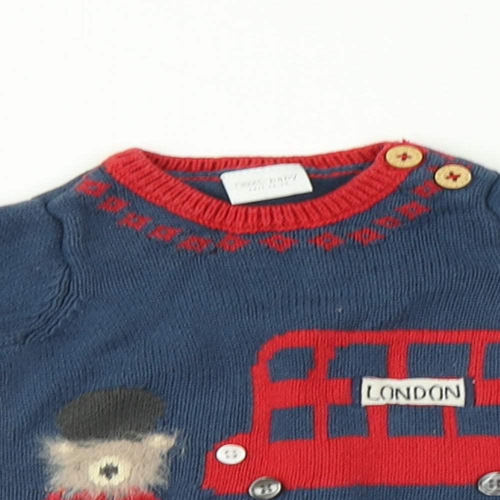 NEXT Baby Multicoloured   Pullover Jumper Size 0-3 Months  - London