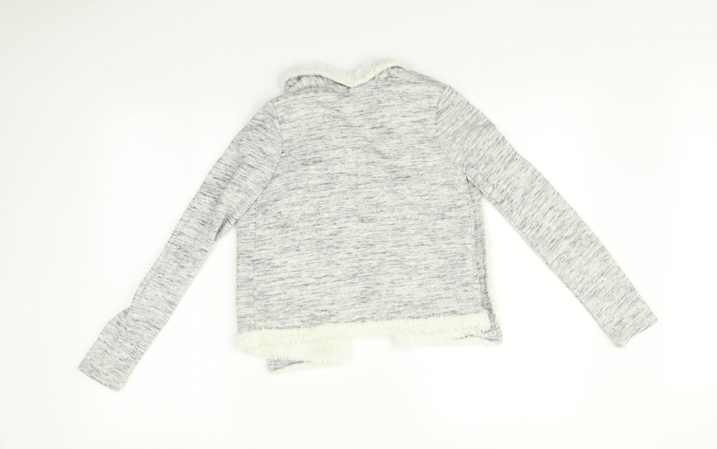 H&M Girls Grey   Cardigan Jumper Size 9-10 Years