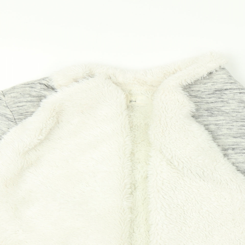 H&M Girls Grey   Cardigan Jumper Size 9-10 Years