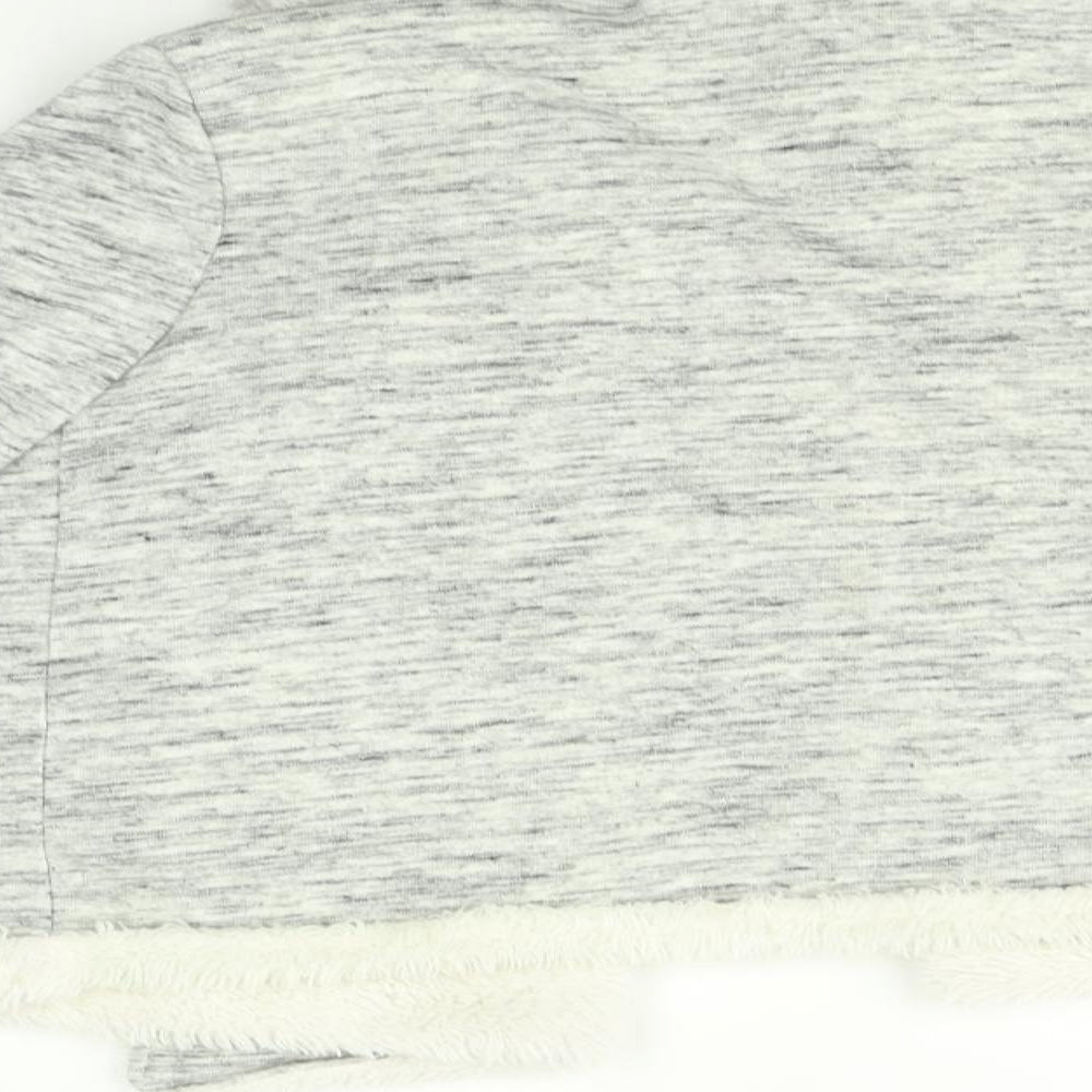 H&M Girls Grey   Cardigan Jumper Size 9-10 Years